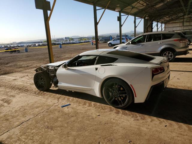 1G1YB2D75K5100805 - 2019 CHEVROLET CORVETTE STINGRAY 1LT WHITE photo 2