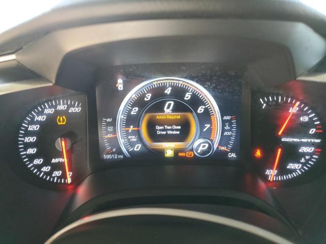 1G1YB2D75K5100805 - 2019 CHEVROLET CORVETTE STINGRAY 1LT WHITE photo 9