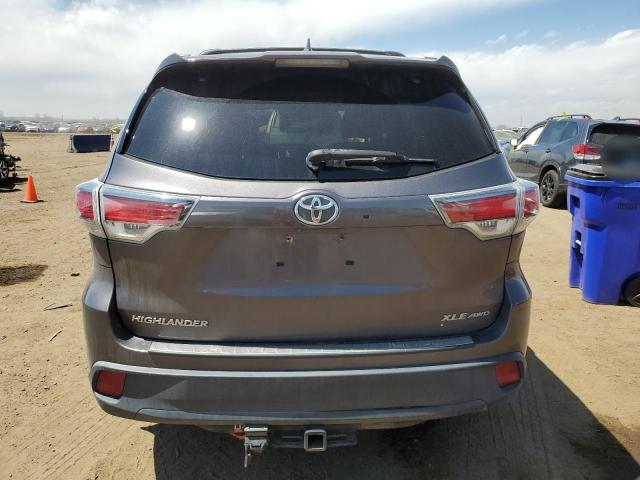 5TDJKRFH0GS240771 - 2016 TOYOTA HIGHLANDER XLE Boz foto 6