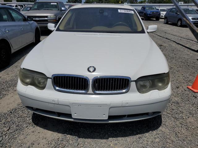 WBAGL63595DP74731 - 2005 BMW 745 I WHITE photo 5