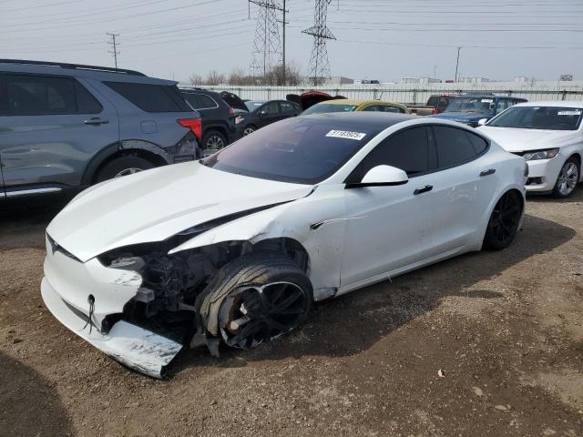 5YJSA1E57NF473919 - 2022 TESLA MODEL S WHITE photo 1