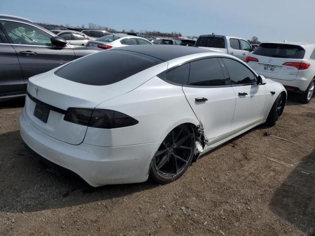 5YJSA1E57NF473919 - 2022 TESLA MODEL S WHITE photo 3