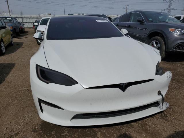 5YJSA1E57NF473919 - 2022 TESLA MODEL S WHITE photo 5