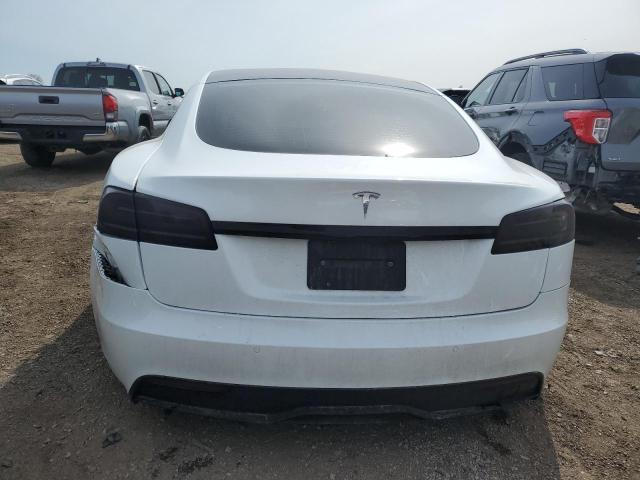 5YJSA1E57NF473919 - 2022 TESLA MODEL S WHITE photo 6