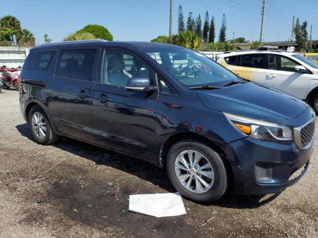 KNDMB5C14F6022070 - 2015 KIA SEDONA LX BLUE photo 4