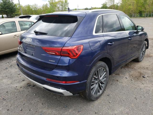 WA1AUCF39M1104654 - 2021 AUDI Q3 PREMIUM 40 BLUE photo 3