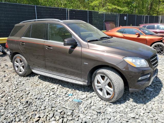 4JGDA5HB6CA011659 - 2012 MERCEDES-BENZ ML 350 4MATIC BROWN photo 4