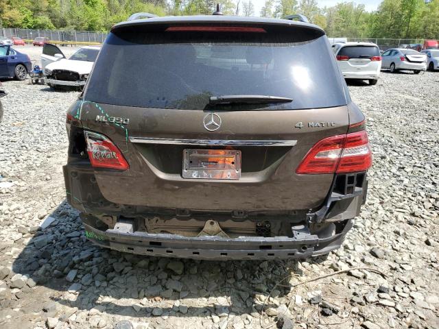 4JGDA5HB6CA011659 - 2012 MERCEDES-BENZ ML 350 4MATIC BROWN photo 6