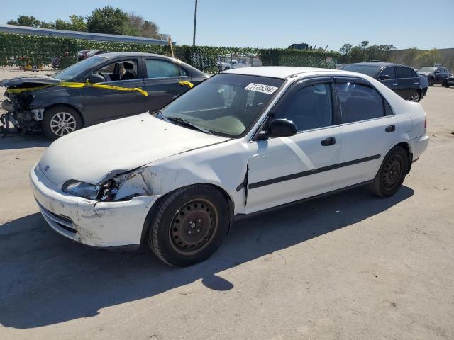 1HGEG8653PL028890 - 1993 HONDA CIVIC LX WHITE photo 1