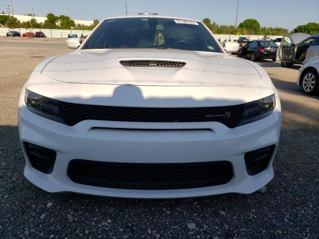 2C3CDXGJ2MH581385 - 2021 DODGE CHARGER SCAT PACK WHITE photo 5