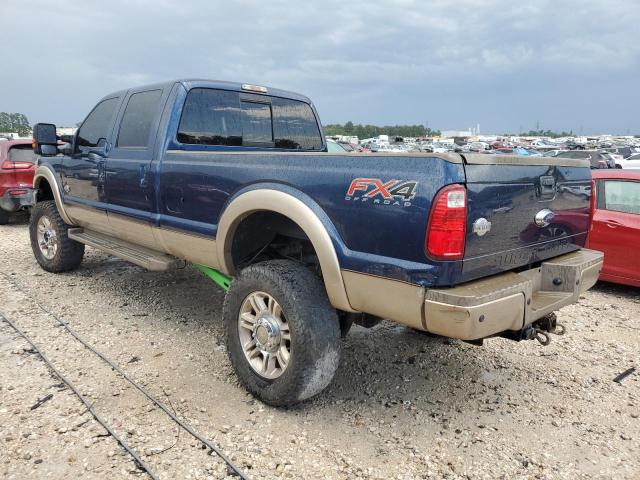 1FT8W3BT8DEA59915 - 2013 FORD F350 SUPER DUTY BLUE photo 2