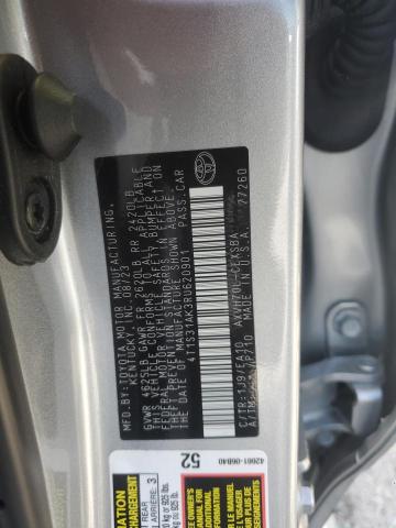 4T1S31AK3RU620901 - 2024 TOYOTA CAMRY SE NIGHT SHADE SILVER photo 12