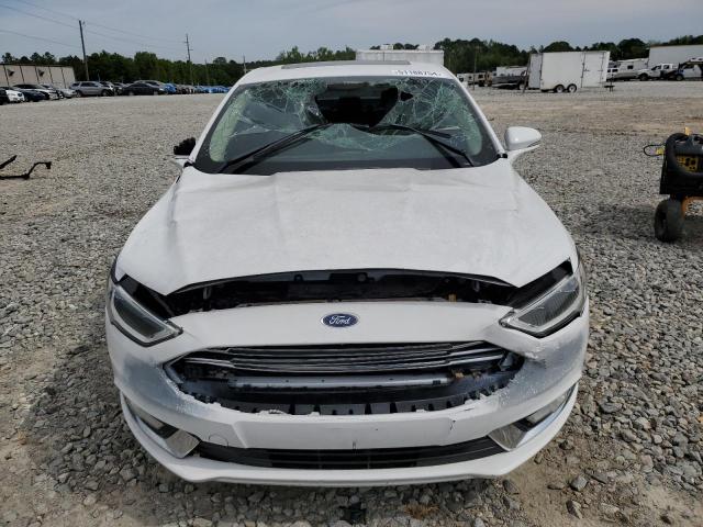 3FA6P0RU2JR241853 - 2018 FORD FUSION TITANIUM/PLATINUM HEV WHITE photo 5