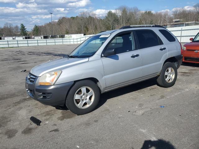 KNDJF724777414406 - 2007 KIA SPORTAGE LX SILVER photo 1