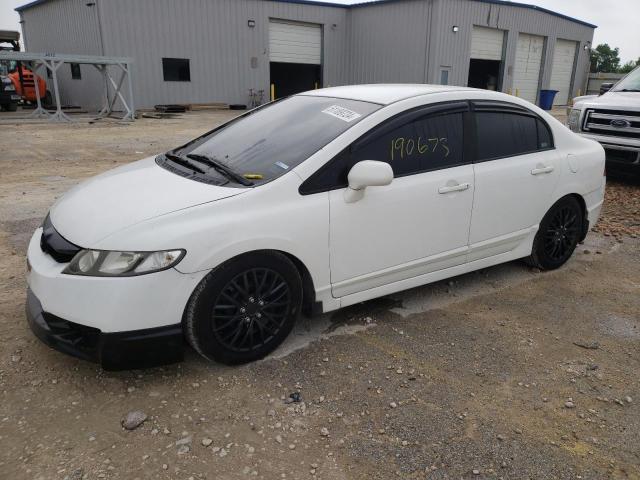 2HGFA16539H300884 - 2009 HONDA CIVIC LX WHITE photo 1