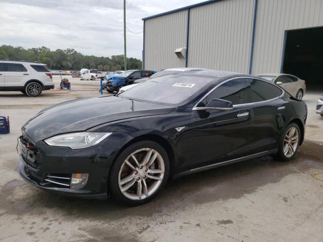 5YJSA1S13EFP29412 - 2014 TESLA MODEL S შავი ფოტო 1