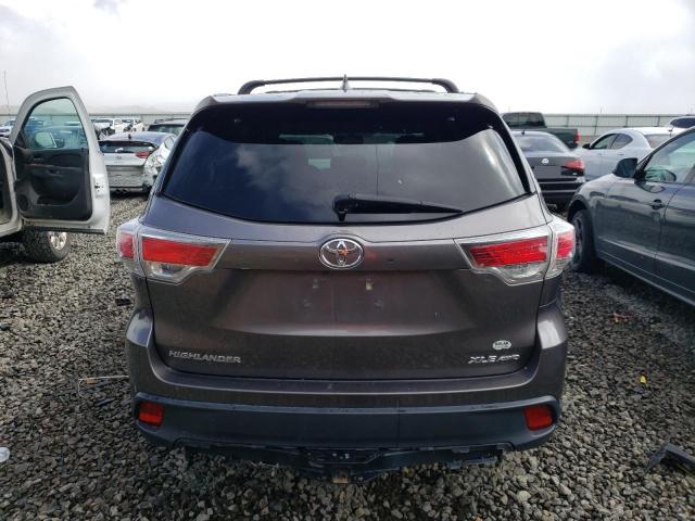5TDJKRFH3FS103323 - 2015 TOYOTA HIGHLANDER XLE 灰色 照片 6
