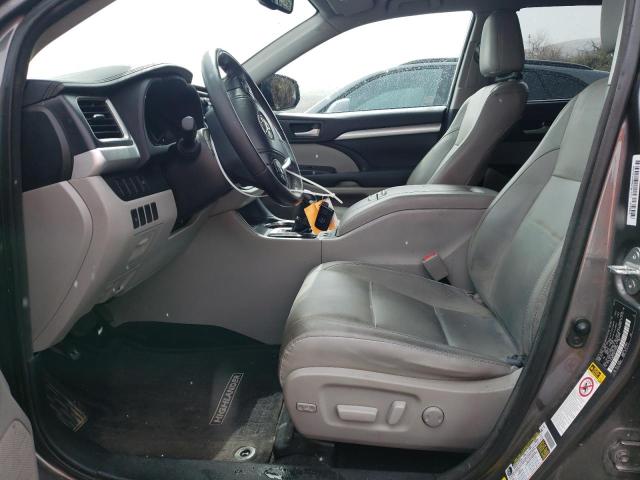 5TDJKRFH3FS103323 - 2015 TOYOTA HIGHLANDER XLE 灰色 照片 7