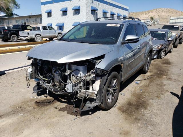 5TDJZRFH6KS593343 - 2019 TOYOTA HIGHLANDER SE SILVER photo 1