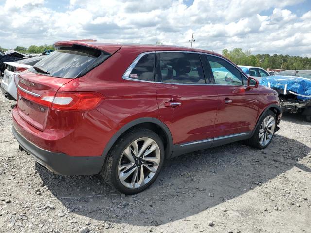 2LMPJ8LP1GBL63239 - 2016 LINCOLN MKX RESERVE RED photo 3