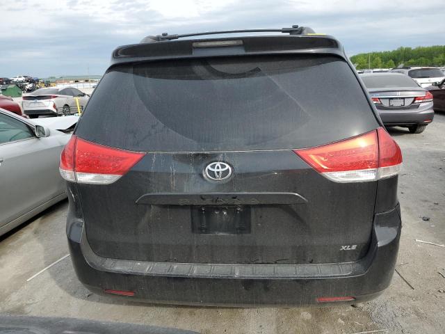 5TDYK3DC6BS087230 - 2011 TOYOTA SIENNA XLE BLACK photo 6