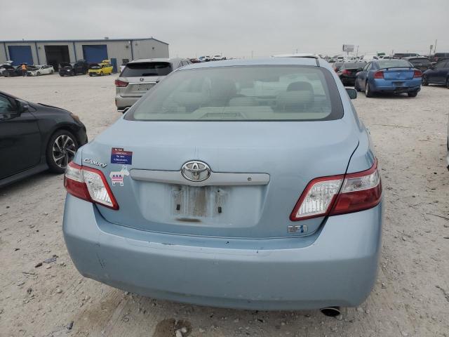 4T1BB46K69U063687 - 2009 TOYOTA CAMRY HYBRID BLUE photo 6