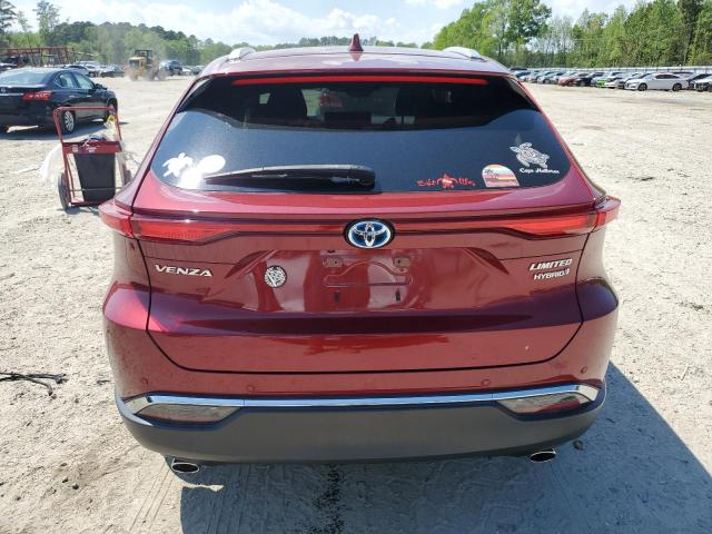 JTEAAAAH2MJ021424 - 2021 TOYOTA VENZA LE RED photo 6