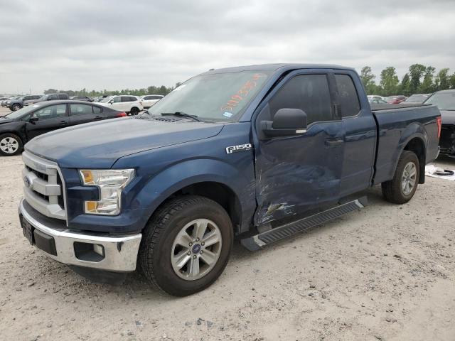 1FTEX1CP0FKF22172 - 2015 FORD F150 SUPER CAB BLUE photo 1