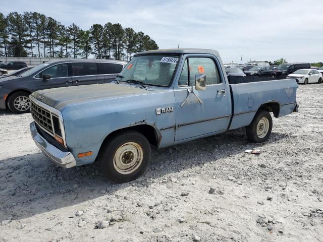 1B7FD14T0ES361104 - 1984 DODGE D-SERIES D150 BLUE photo 1