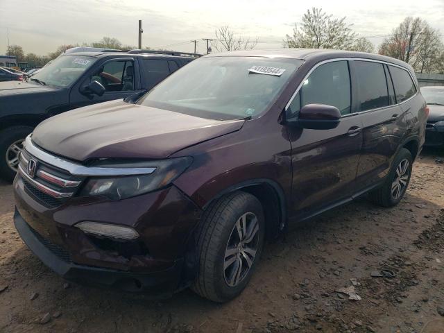 5FNYF6H73GB004805 - 2016 HONDA PILOT EXLN BURGUNDY photo 1