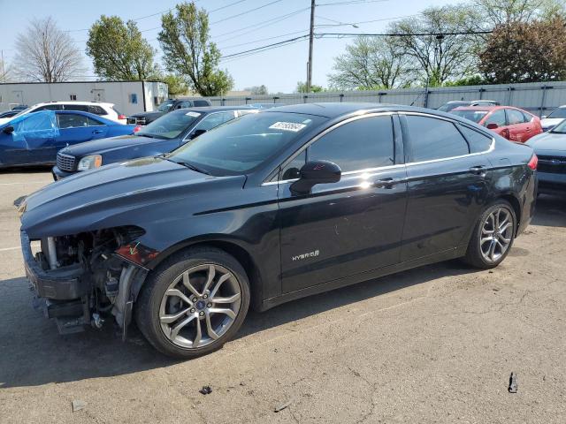 3FA6P0LU4HR182176 - 2017 FORD FUSION SE HYBRID BLACK photo 1