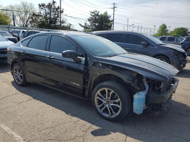 3FA6P0LU4HR182176 - 2017 FORD FUSION SE HYBRID BLACK photo 4