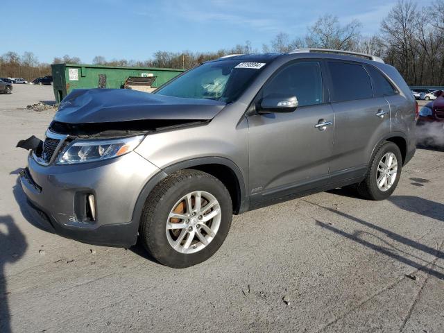 5XYKTCA60FG572578 - 2015 KIA SORENTO LX SILVER photo 1