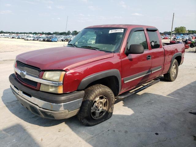 1GCEK19T94E366227 - 2004 CHEVROLET SLVRD K1500 RED photo 1