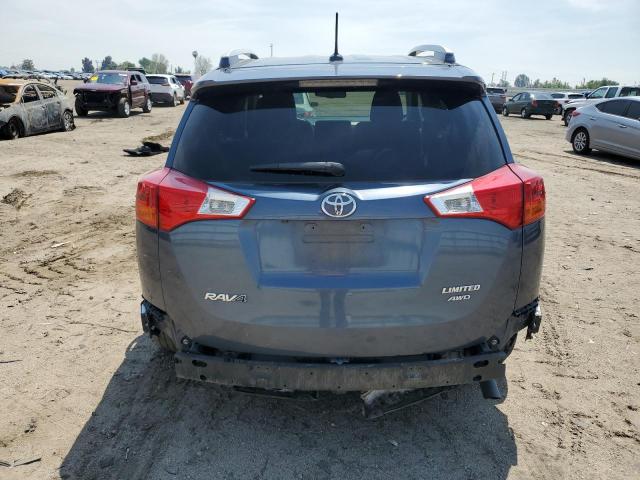 2T3DFREV7EW136329 - 2014 TOYOTA RAV4 LIMITED BLUE photo 6