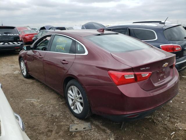 1G1ZE5ST1GF235147 - 2016 CHEVROLET MALIBU LT BURGUNDY photo 2