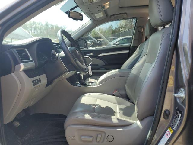 5TDJKRFH1GS502779 - 2016 TOYOTA HIGHLANDER XLE GRAY photo 7