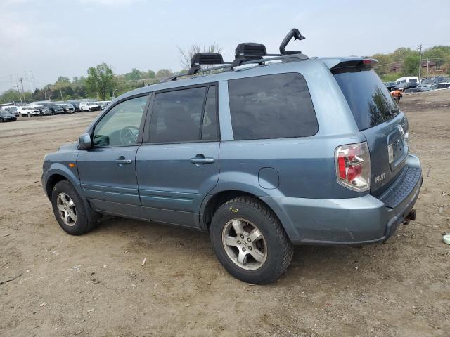 2HKYF18517H536105 - 2007 HONDA PILOT EXL BLUE photo 2