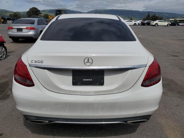 55SWF4JB2GU131070 - 2016 MERCEDES-BENZ C 300 WHITE photo 6