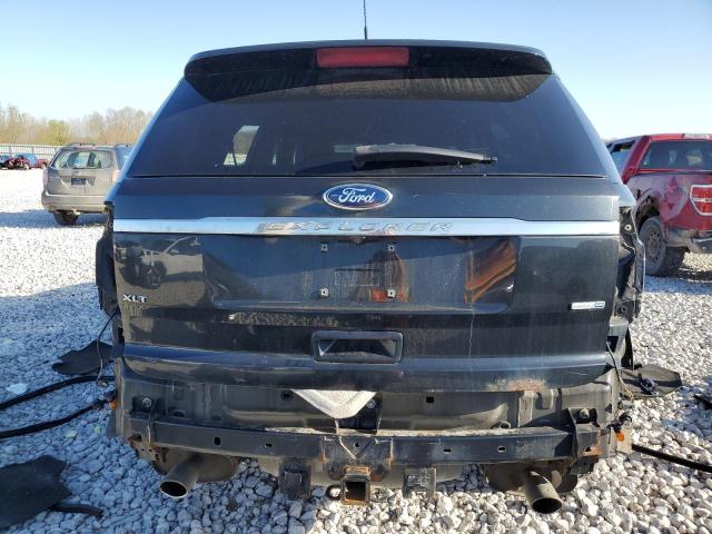 1FM5K8D87DGA66293 - 2013 FORD EXPLORER XLT BLACK photo 6