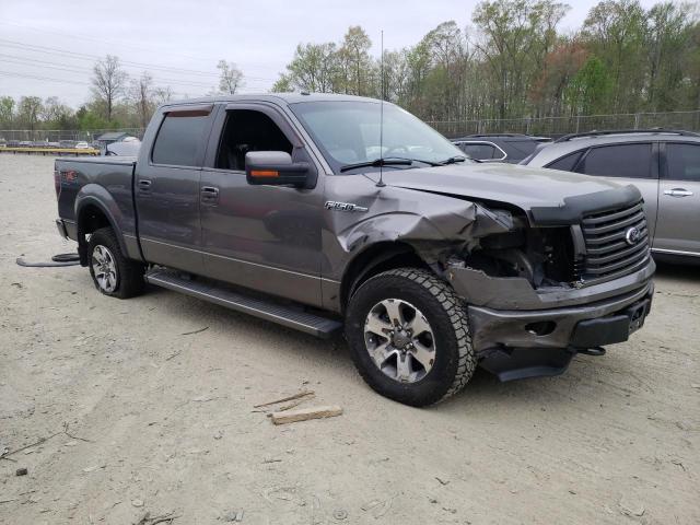 1FTFW1EF3BFC55124 - 2011 FORD F150 SUPERCREW GRAY photo 4