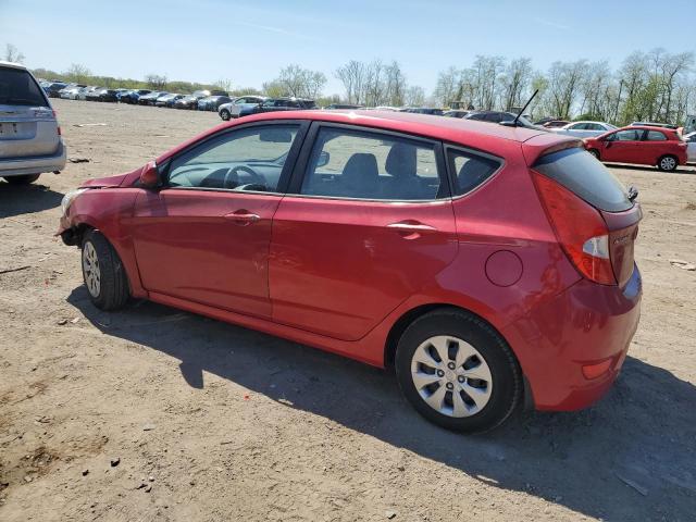 KMHCT5AE9FU215756 - 2015 HYUNDAI ACCENT GS RED photo 2