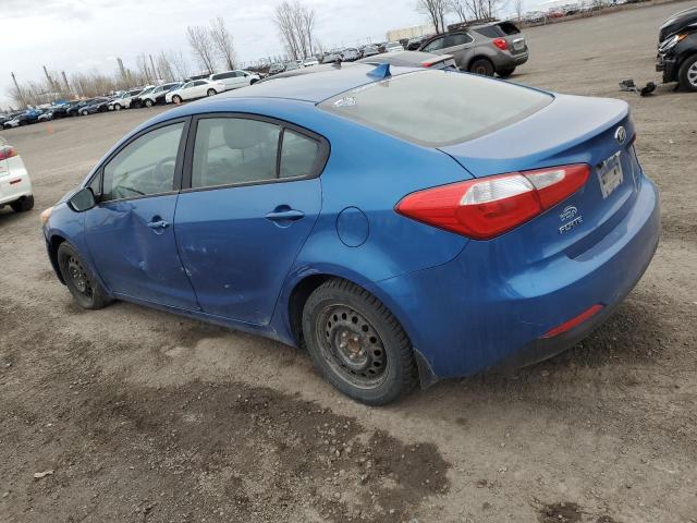 KNAFK4A61E5082584 - 2014 KIA FORTE LX BLUE photo 2