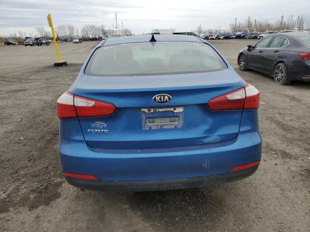 KNAFK4A61E5082584 - 2014 KIA FORTE LX BLUE photo 6