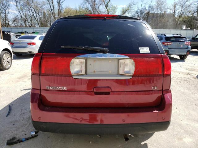 3G5DA03L37S503083 - 2007 BUICK RENDEZVOUS CX BURGUNDY photo 6