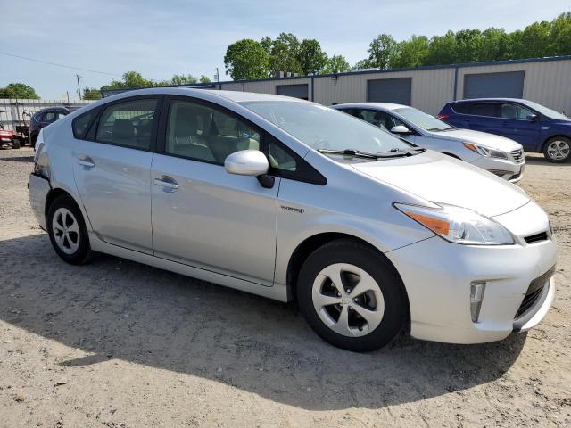 JTDKN3DU2D5696717 - 2013 TOYOTA PRIUS SILVER photo 4