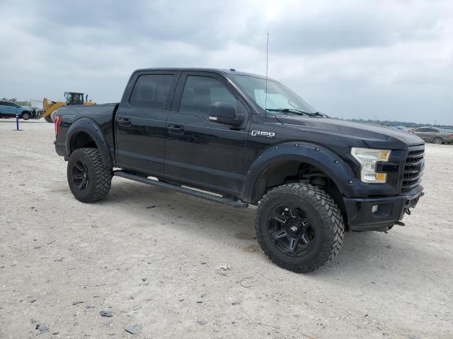 1FTEW1EF0HFA33337 - 2017 FORD F150 SUPERCREW BLACK photo 4