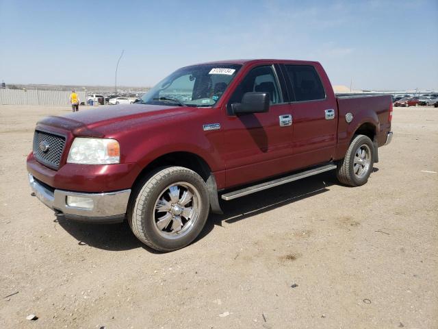 1FTPW14564KC48577 - 2004 FORD F150 SUPERCREW MAROON photo 1