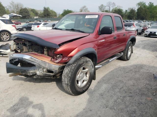 5TEGN92N94Z444805 - 2004 TOYOTA TACOMA DOUBLE CAB PRERUNNER MAROON photo 1