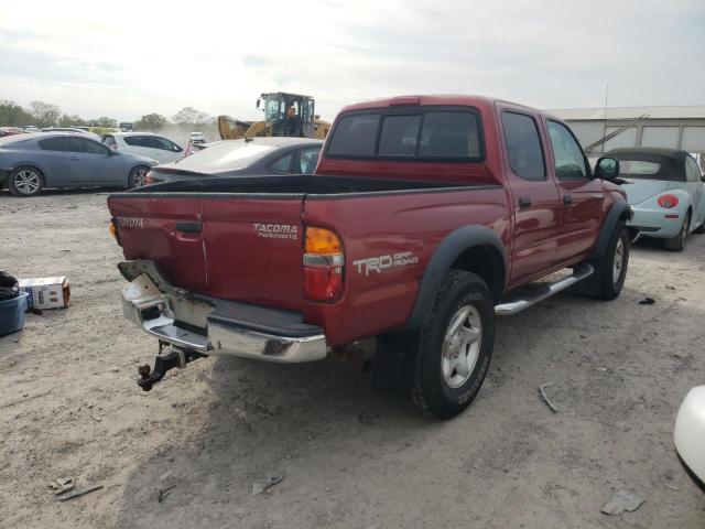 5TEGN92N94Z444805 - 2004 TOYOTA TACOMA DOUBLE CAB PRERUNNER MAROON photo 3